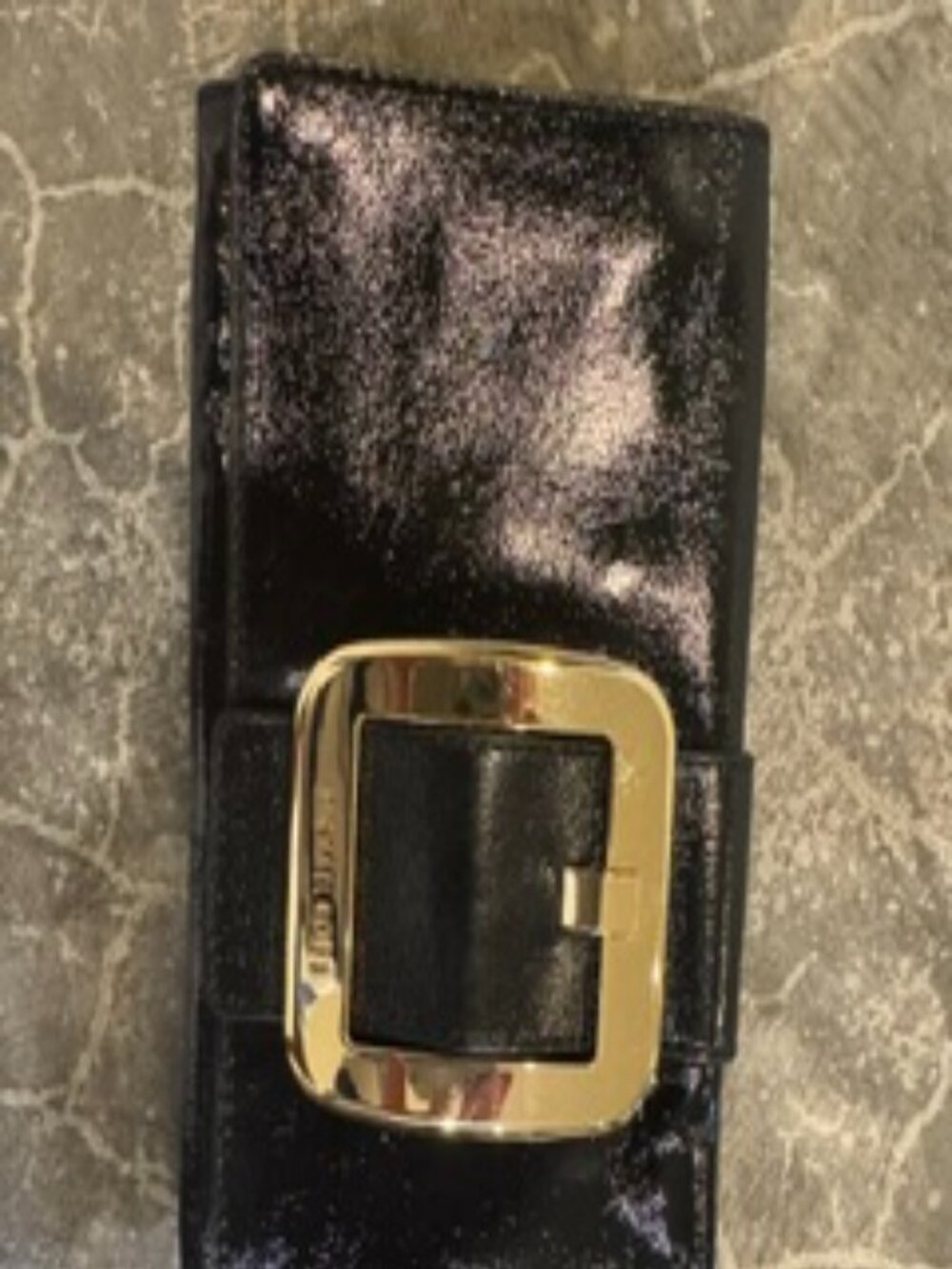 Michael Kors Black Patent Leather Clutch